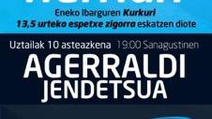 Eneko Ibargureni babesa adierazteko agerraldia