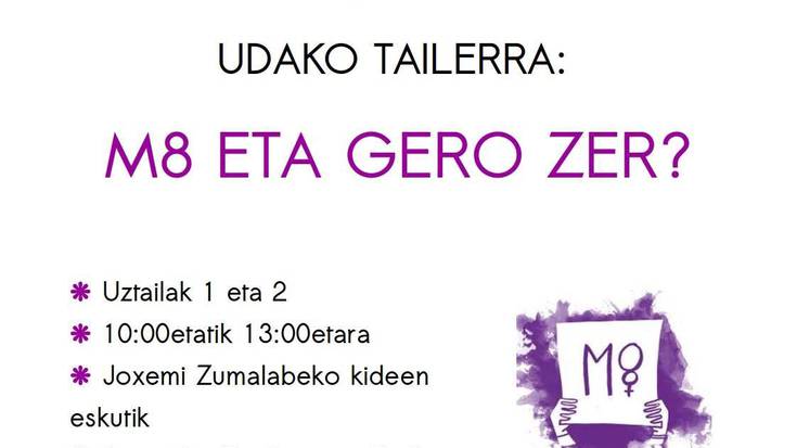 'M8 eta gero zer?' udako tailerra