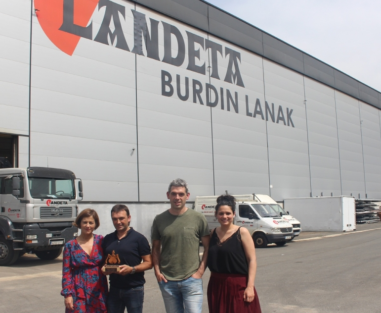 Urrezko Bikain ziurtagiria jasoko du Landeta Burdin Lanak enpresak