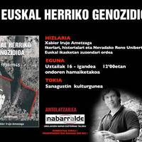Hitzaldia: 'Euskal Herriko genozidioa'