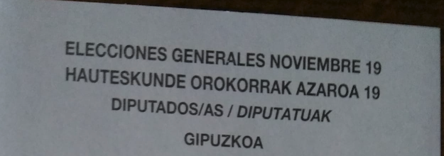 Hainbat alderdik gezurtatu egin du boto paperen zurrumurrua
