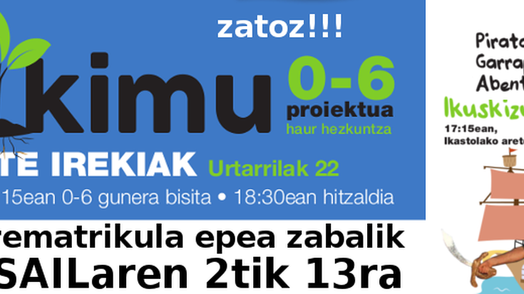 Ate irekiak-KIMU 0-6 proiektuaren aurkezpena