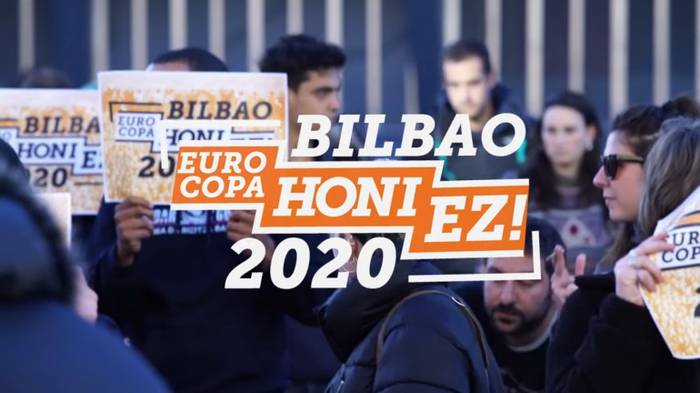 'Bilbao Eurocopa honi ez 2020' dinamikako kideek hitzaldia eskainiko dute bihar Gaztetxean