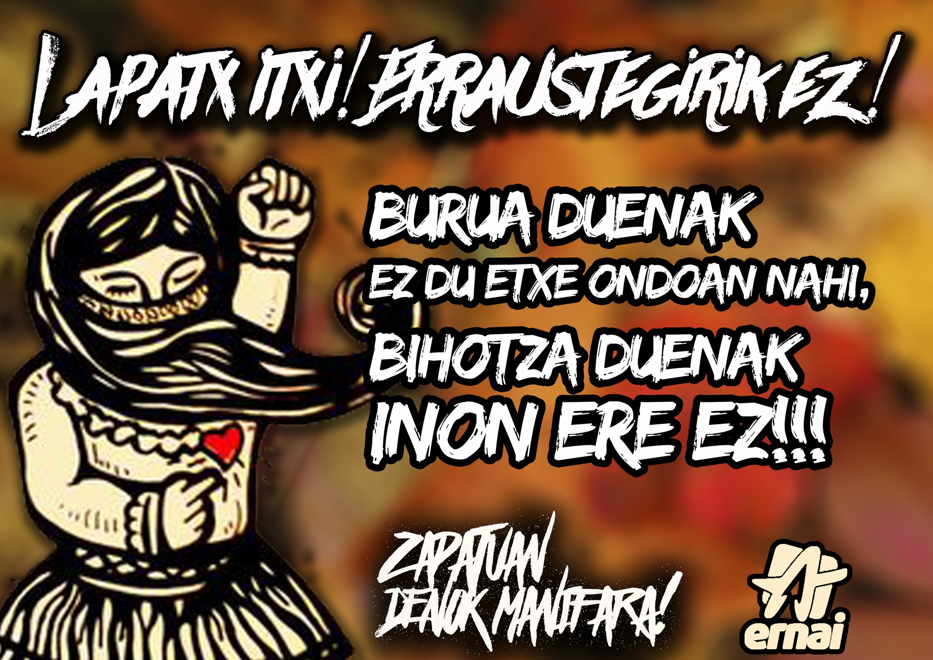 Azpeitiko Ernaik bat egin du zapatuan 'Lapatx itxi. Errausketarik ez. Birziklatu eta berrerabili' lelopean egingo den manifestazioarekin