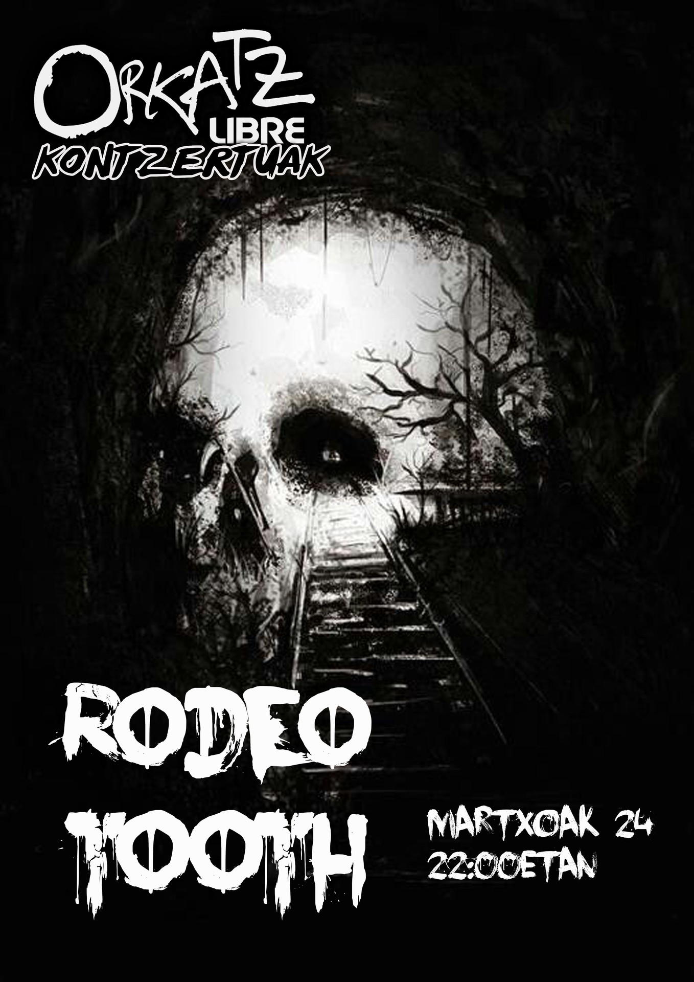 Rodeo eta Tooth taldeen kontzertuak, ostiralean Orkatzen