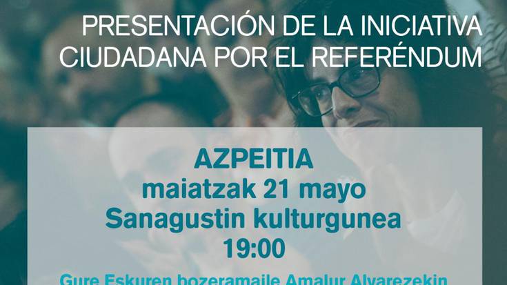 Erreferendumaren aldeko herri ekimenaren aurkezpena