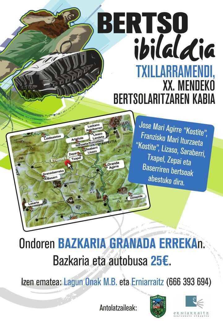 Bertso ibilaldia ospatuko da ekainaren 20an