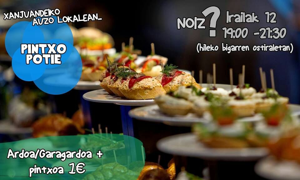 Pintxo-poteoa Sanjuandegiko auzo lokalean