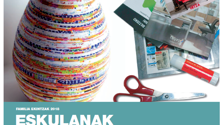 Material birziklatuekin eskulanak egiteko tailerra