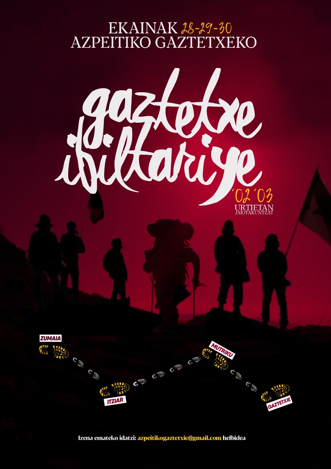 Udarekin batera, badator Azpeitiko Gaztetxe Ibiltaria