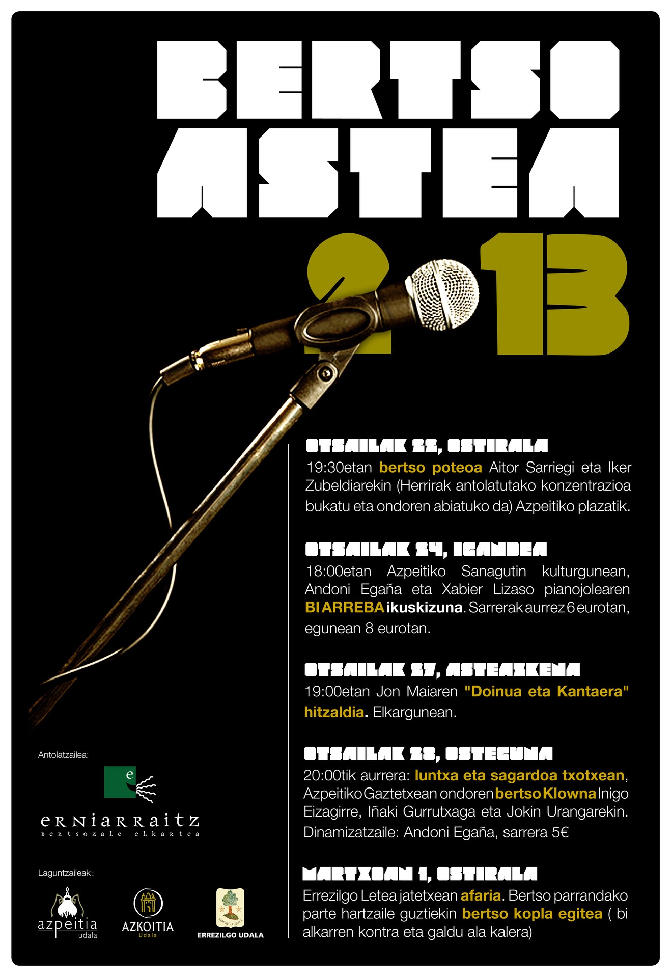 Badator Bertso Astea 2013