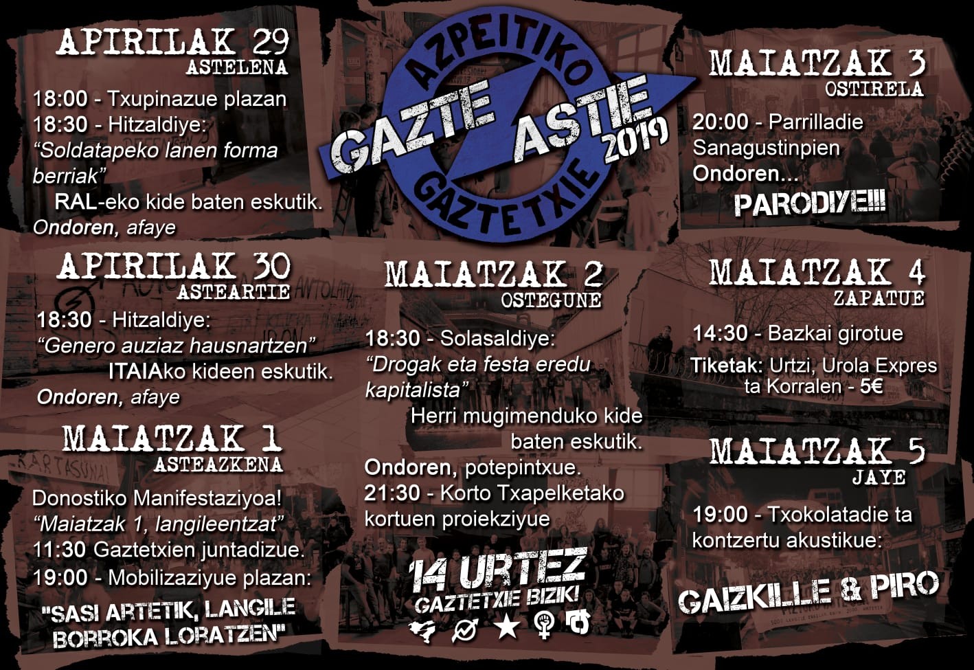 Hausnarketarako, eztabaidarako eta ondo pasatzeko hitzorduz josita dator Gaztetxeko Gazte Astea