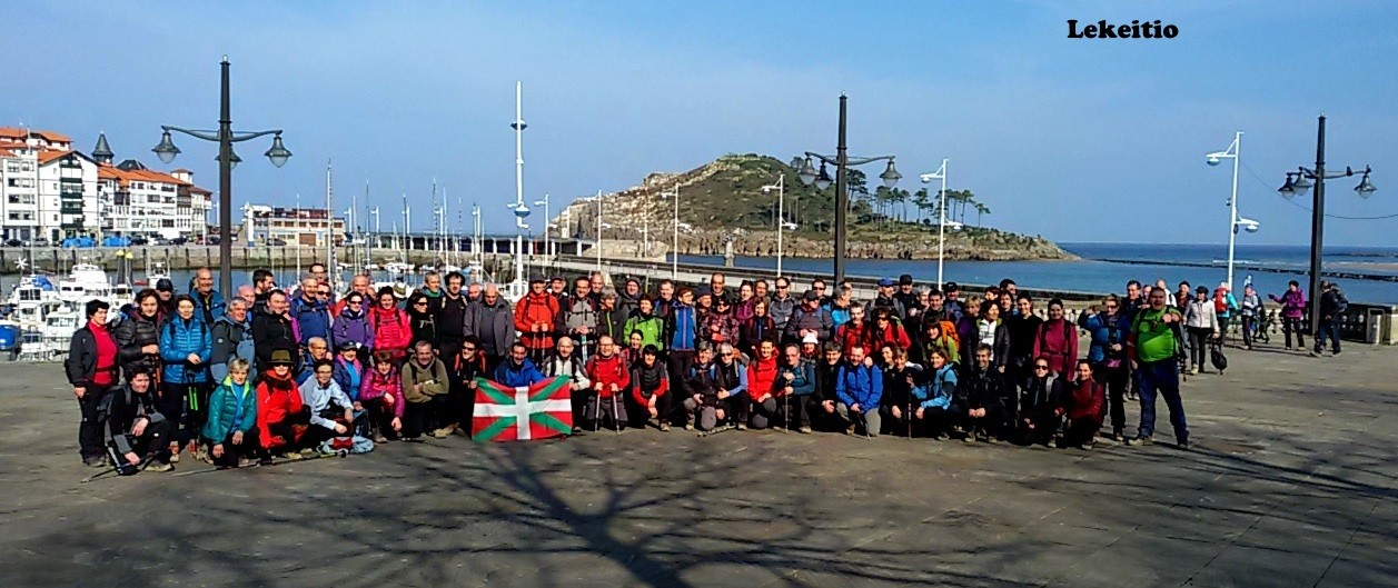 103 herritarrek egin dute Azpeitia-Bilbo 2018ko bigarren etapa, eguraldi bikaina lagun