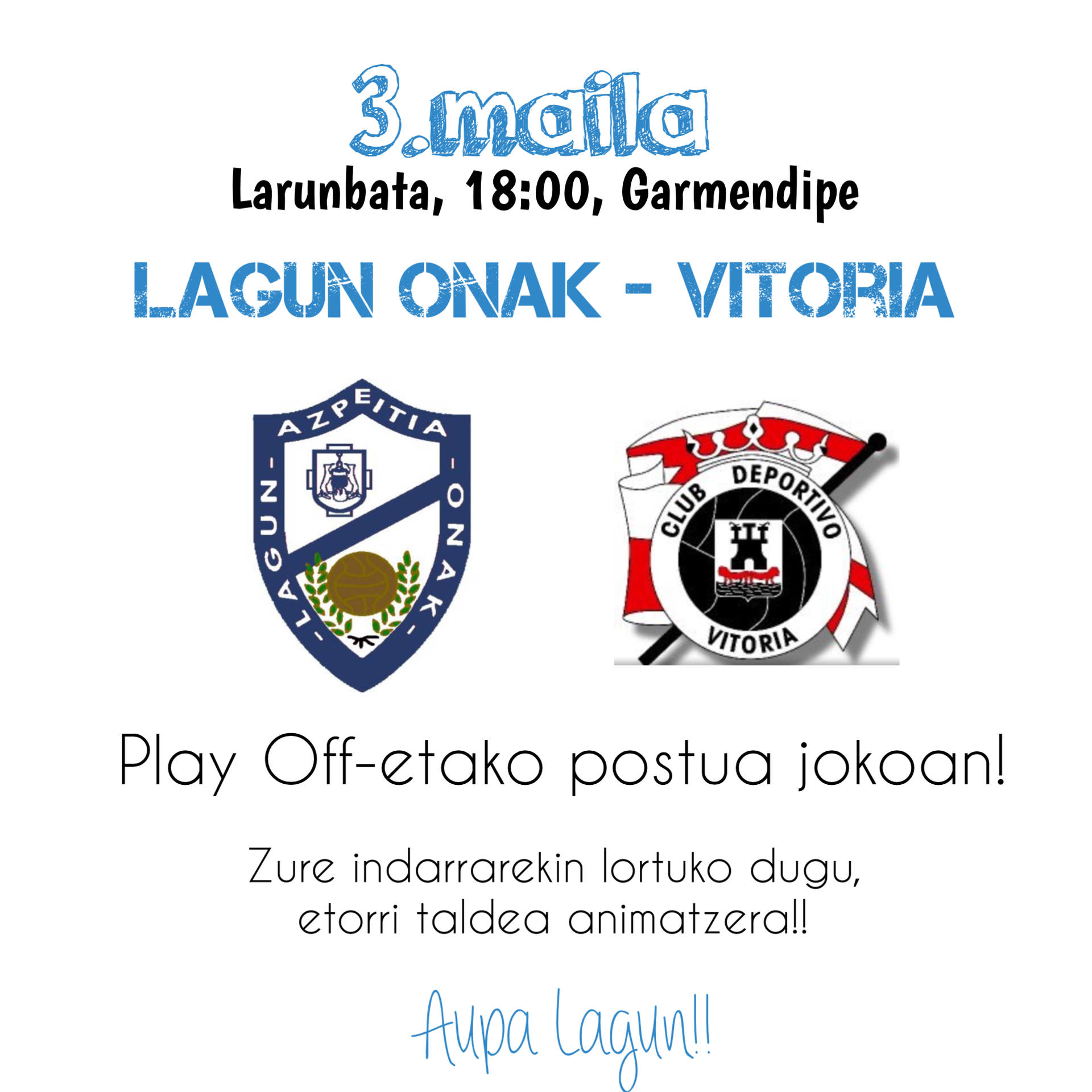 Partida erabakigarria jokatuko du Lagun Onakek zapatuan
