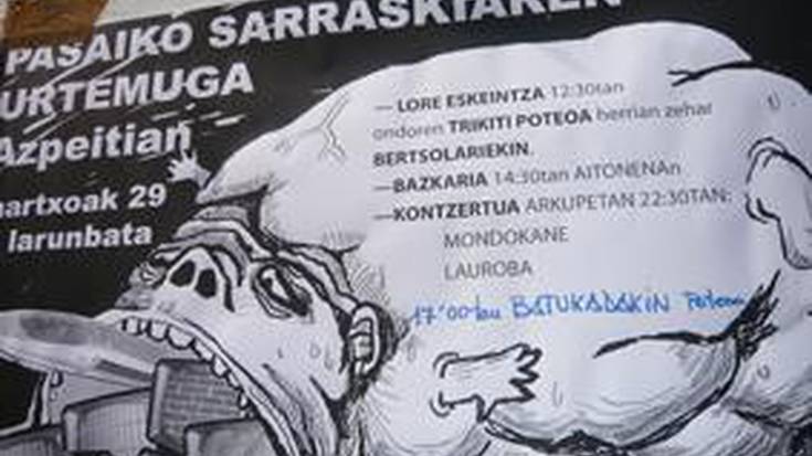 Pasaiko Sarraskiaren urtemuga gogoratuko dute larunbatean