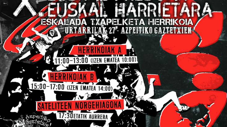 X. Euskal Presoak Euskal Harrietara Boulder Txapelketa