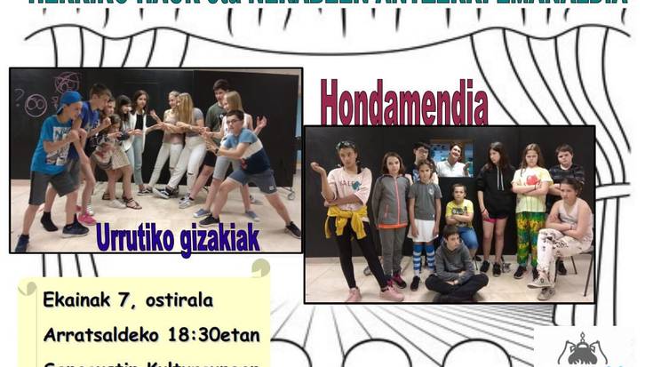 Herriko haurren eta nerabeen antzerki emanaldia