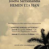 Zinea: 'Joseba Sarrionandia, hemen eta han'
