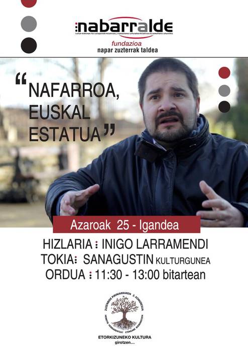 Hitzaldia: 'Nafarroa, Euskal Estatua'