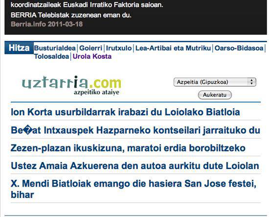 Uztarria.com, 'Berria.info'-n