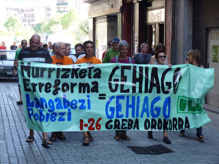 Murrizketak salatzeko, manifestazioa