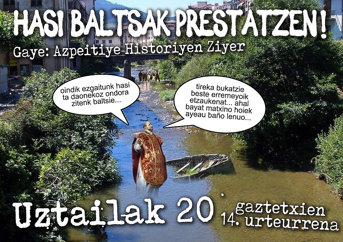 'Azpeitia historian zehar' izango da Gaztetxeko aurtengo baltsa jaitsierako gaia