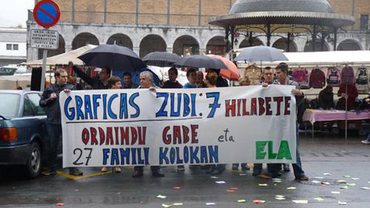 Mobilizazioak hasi dituzte Graficas Zubi-ko langileek