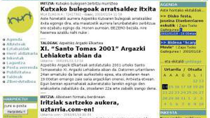 Uztarria.com-ek 3 urte