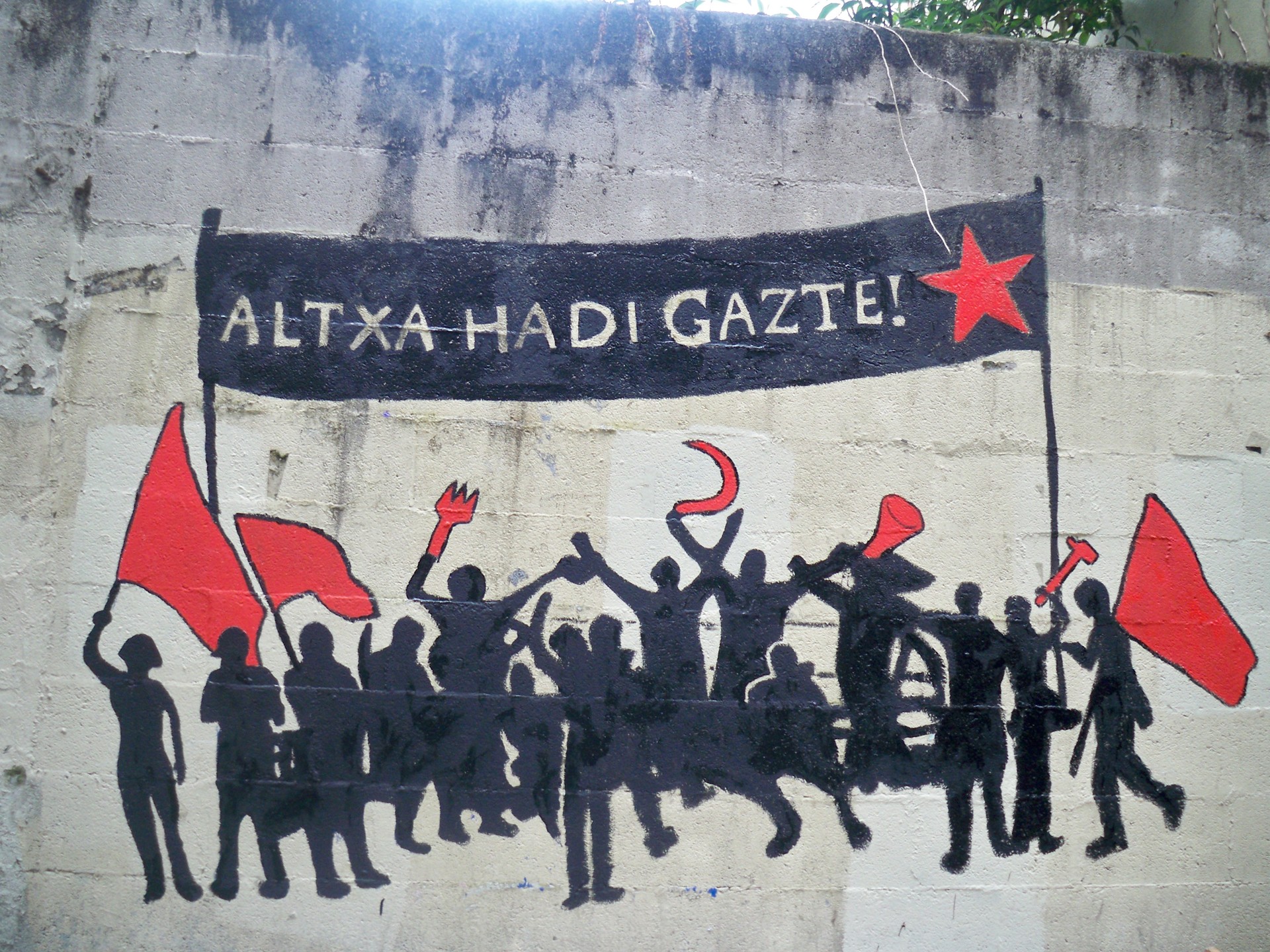 Langileen egunaren harira, azpeitiko gazteok ...