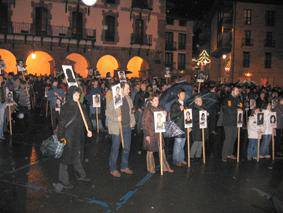 Euskal presoen aldeko manifestazioan jende asko