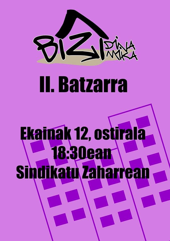 Bizi dinamikaren II. Batzarra burutuko ...