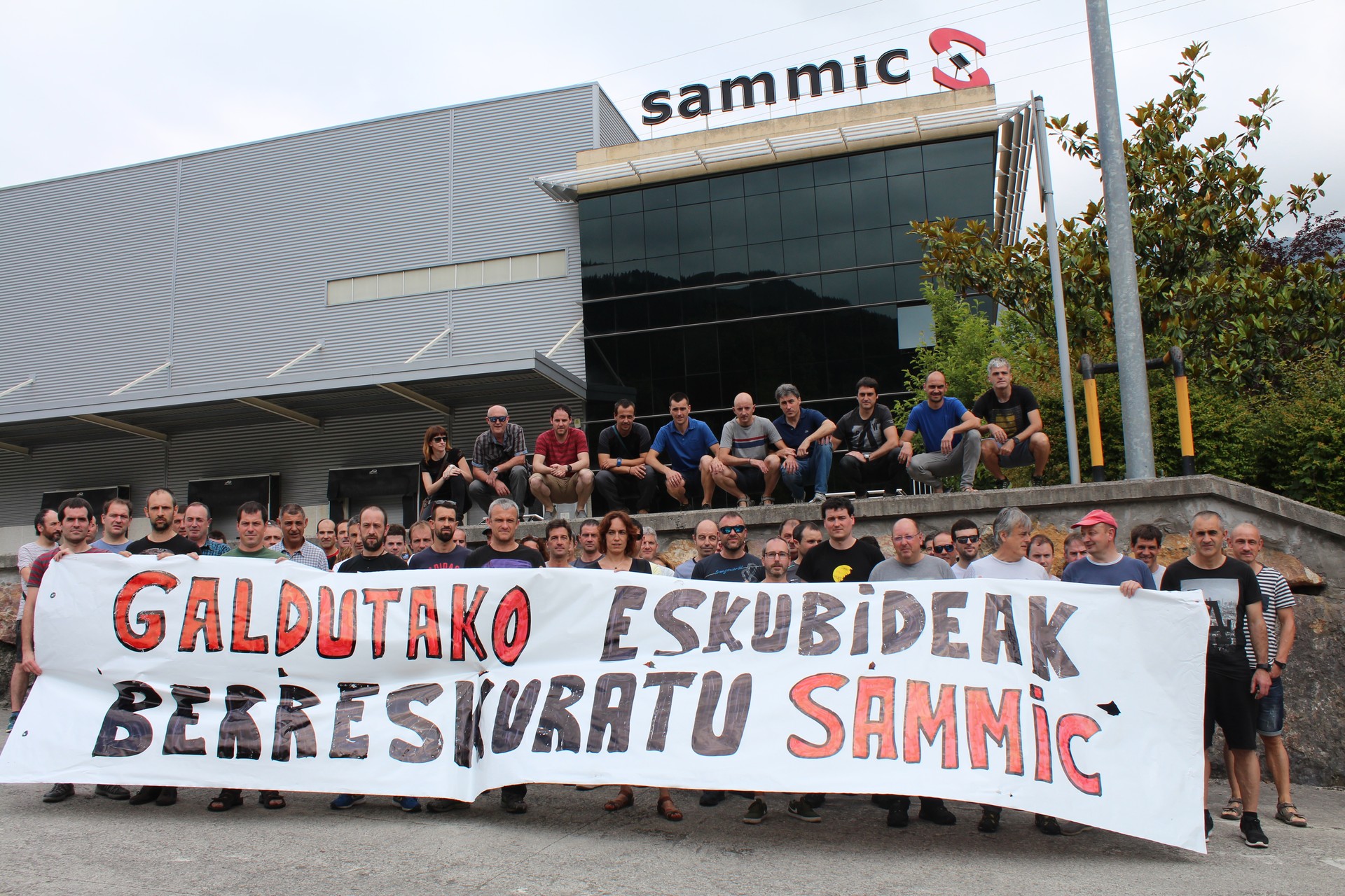Grebari ekin diote Sammic-eko langileek, "hitzarmen duin baten alde"