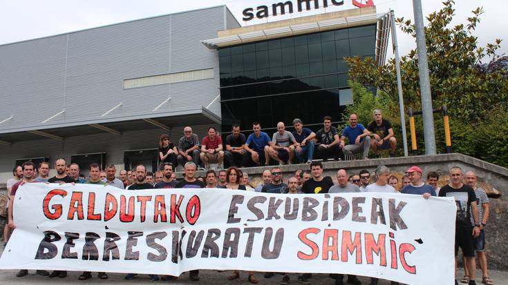 Grebari ekin diote Sammic-eko langileek, "hitzarmen duin baten alde"