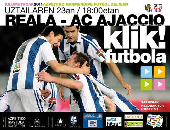 Reala-Ajaccio partidarako sarrerak larunbatean bertan jarriko dituzte salgai Garmendipen