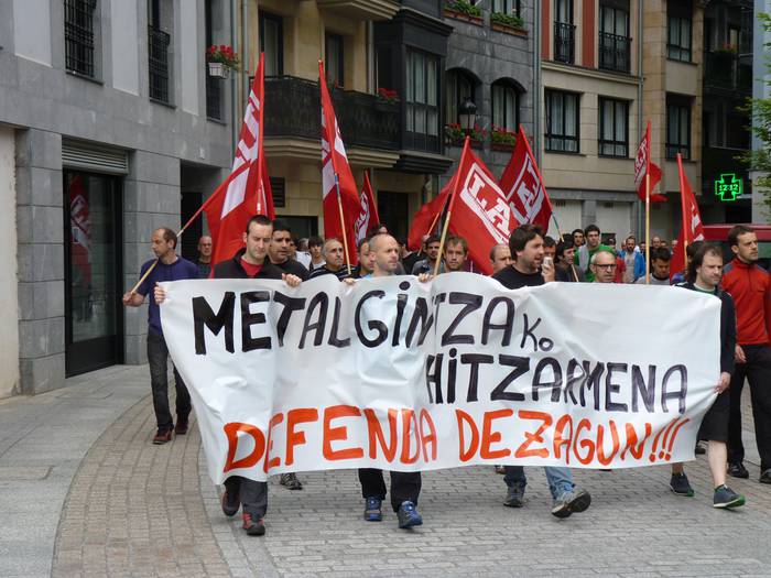 Metalgintzan greba, hitzarmenaren alde