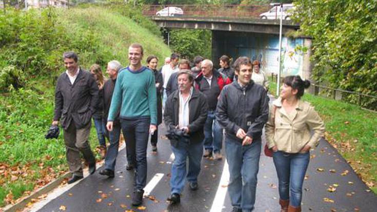 Azpeitia eta Lasao arteko bidegorria inauguratu dute