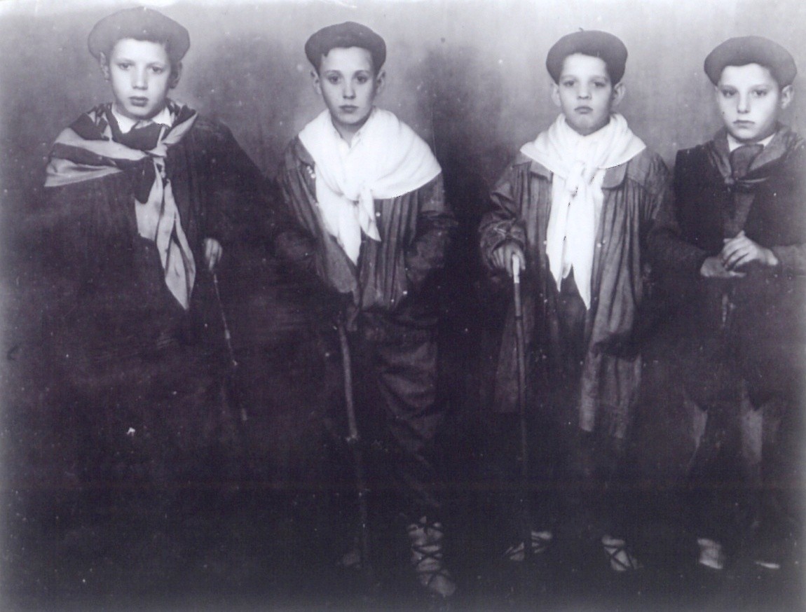Santa eskean zumaiarrak, 1950 inguruan