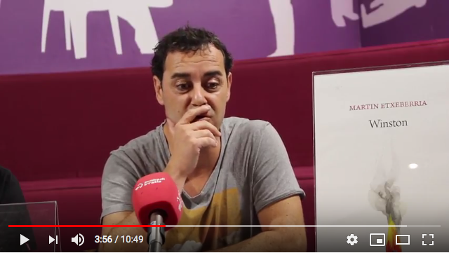 Martin Etxeberria: "Nire buruagandik aldentzen saiatu naiz 'Winston' liburuan"