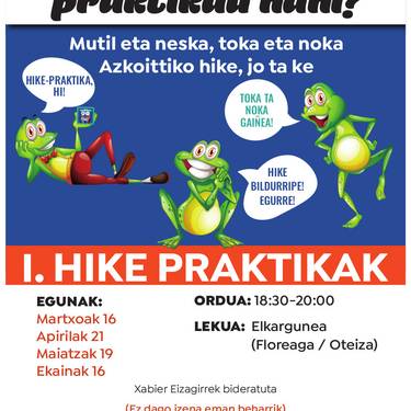 I. Hike Praktikak: lehen saioa