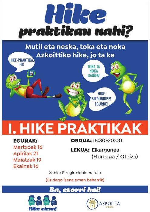 I. Hike Praktikak: bigarren saioa