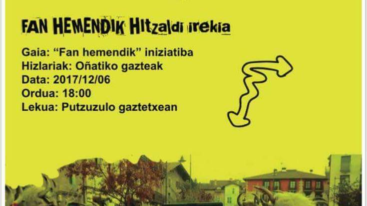 Fan Hemendik mugimenduaren inguruko hitzaldia, Putzuzulon