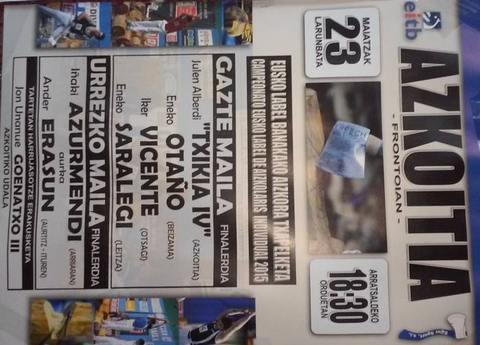 Eusko Label aizkora txapelketa