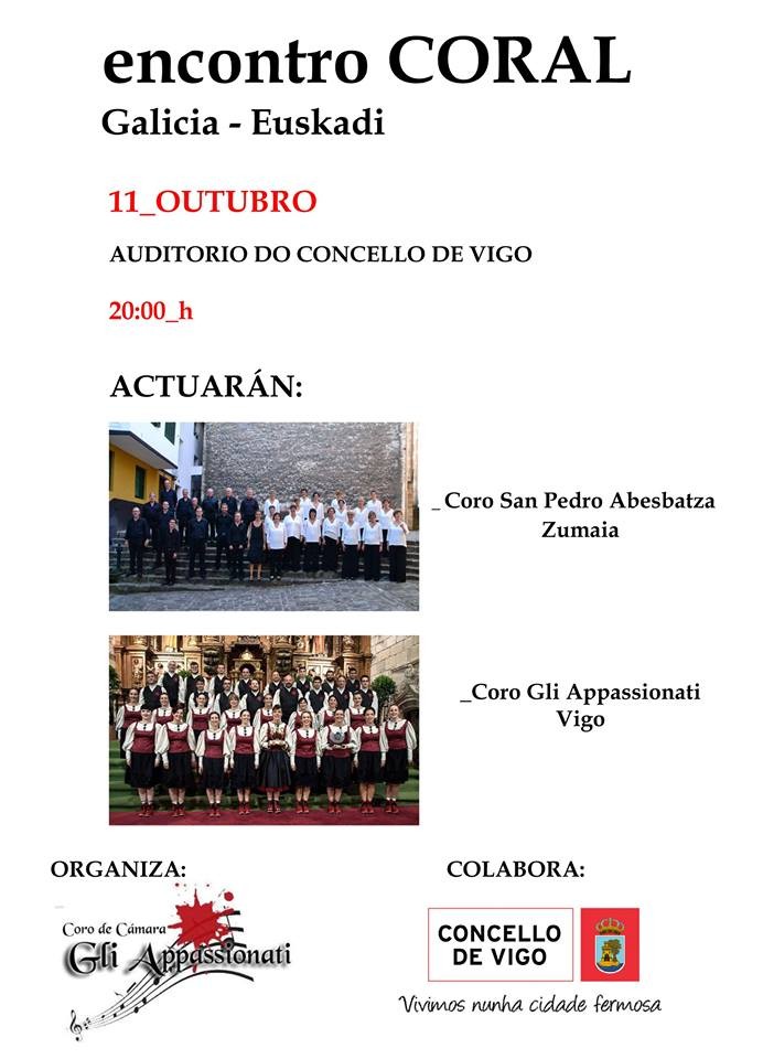 San Pedro Abesbatza Galizirako bidean...