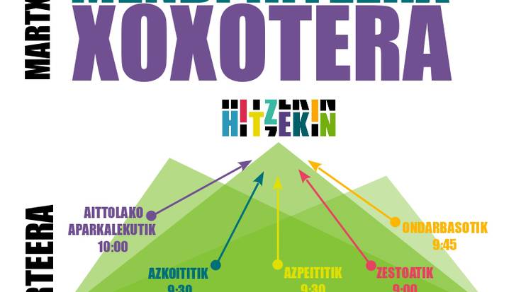 Korrikaren aldeko mendi irteera Xoxotera