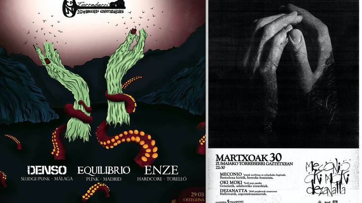 Kontzertuak izango dira gaur eta bihar Gaztetxean