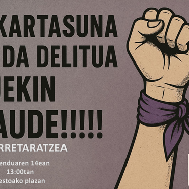 Elkarretaratzea: 'Elkartasuna ez da delitua!'