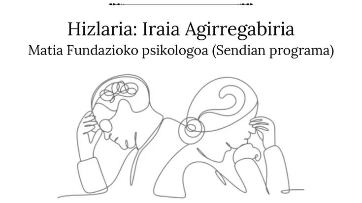 Hitzaldia: 'Zaintzaileen emozioak gaixotasun neurodegeneratiboetan'