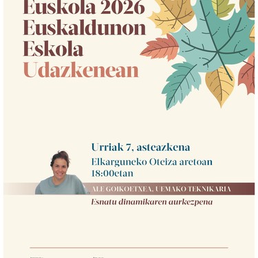 Euskola: Esnatu dinamikaren aurkezpena