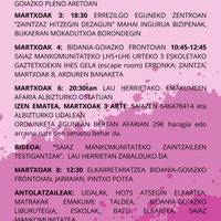 Mahai ingurua eta mokadutxoa: 'Zaintzaz hitz egin dezagun'