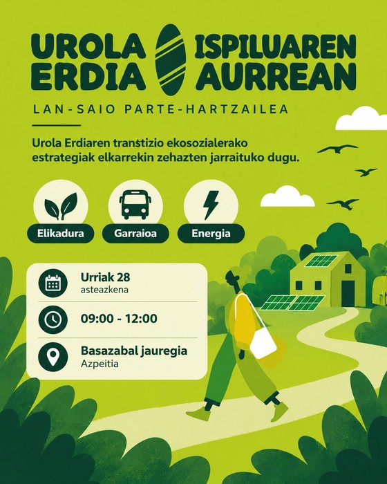 Saioa: Urola Erdia Ispiluaren Aurrean lan saio parte hartzailea